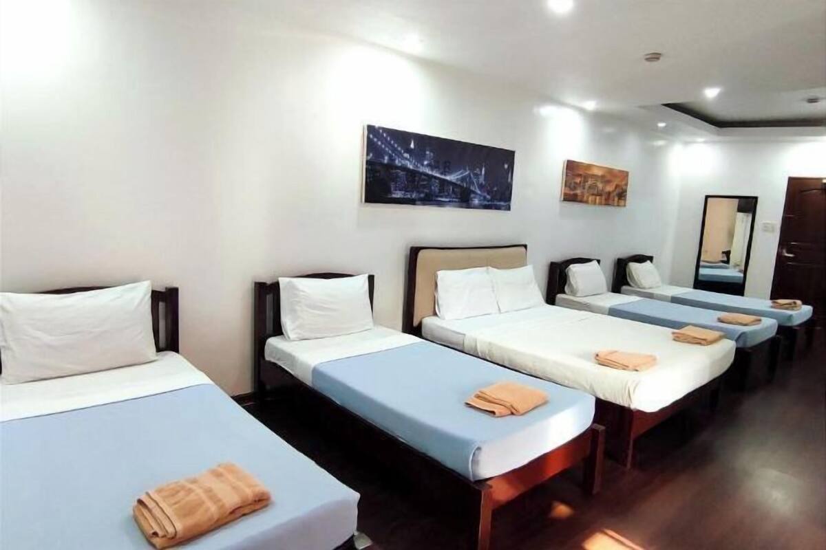 Blackout curtains, iron/ironing board, free WiFi