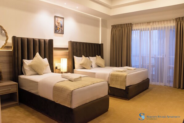 1 غرفة نوم ومكتب ومكواة/لوح كي وواي فاي مجانًا