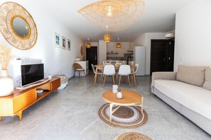 Living area - Apartment near the port of Bonifacio (Bonifacio)