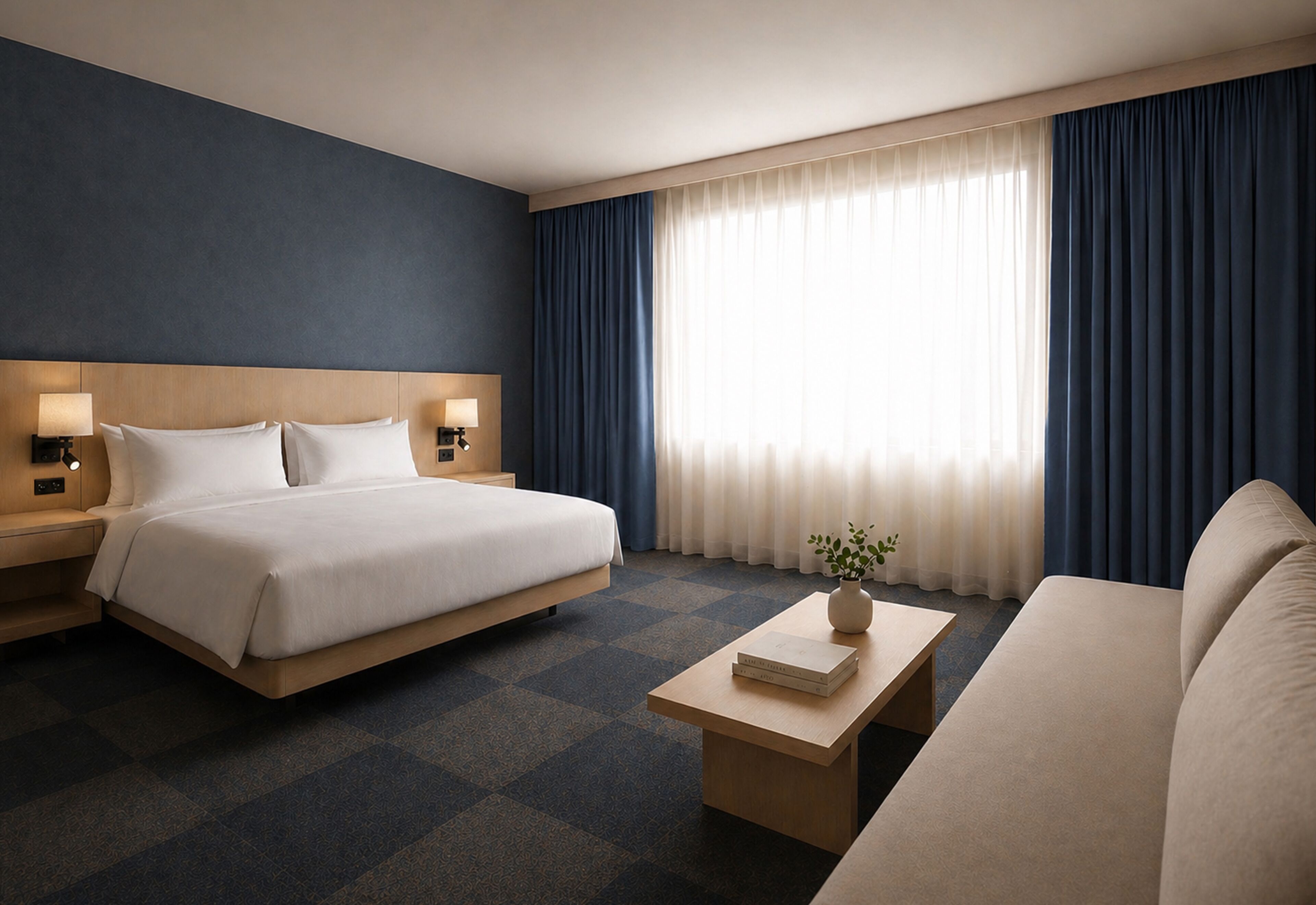 Family Room w/ French Balcony | Desk, cribs/infant beds, free WiFi, bed sheets