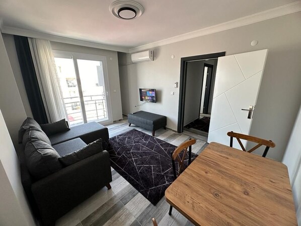 Luxury-Suite, Stadtblick | Wohnbereich