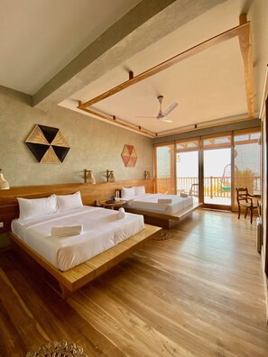 Family Suite, Balcony, Sea View | In-room safe, desk, free WiFi