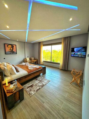 4 habitaciones y caja de seguridad en la habitación