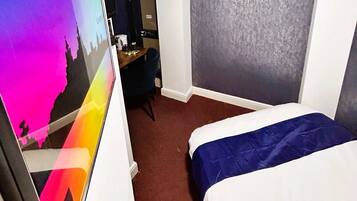 Economy Double Room | Desk, laptop workspace, blackout curtains, iron/ironing board