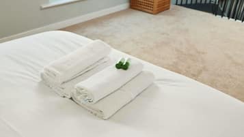 Iron/ironing board, WiFi, bed sheets