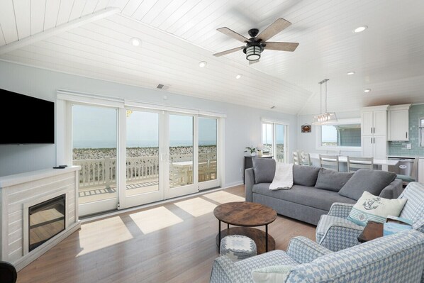 Smart-tv en een kantoor