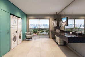 Laundry room - Refúgio do Brooklin 230m do metrô (São Paulo)