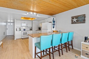 Fridge, microwave, oven, stovetop - Beachfront 4th Floor Condo with Spectacular Beach & Ocean Views and Pool! (New Smyrna Beach)