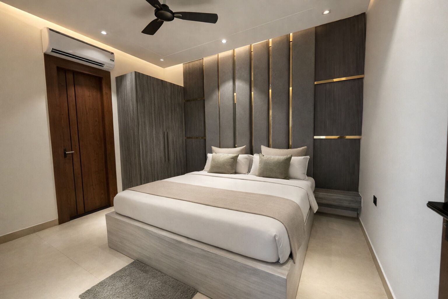 Elite-Apartment, Balkon, Flussblick | 1 Schlafzimmer, Zimmersafe, laptopgeeigneter Arbeitsplatz
