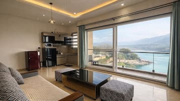 Appartement Ălite, balcon, vue fleuve | Vue depuis le balcon