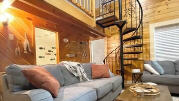 Smart TV, fireplace, video games