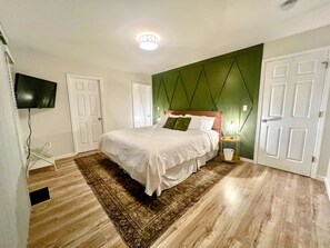 5 bedrooms, iron/ironing board, travel cot, WiFi