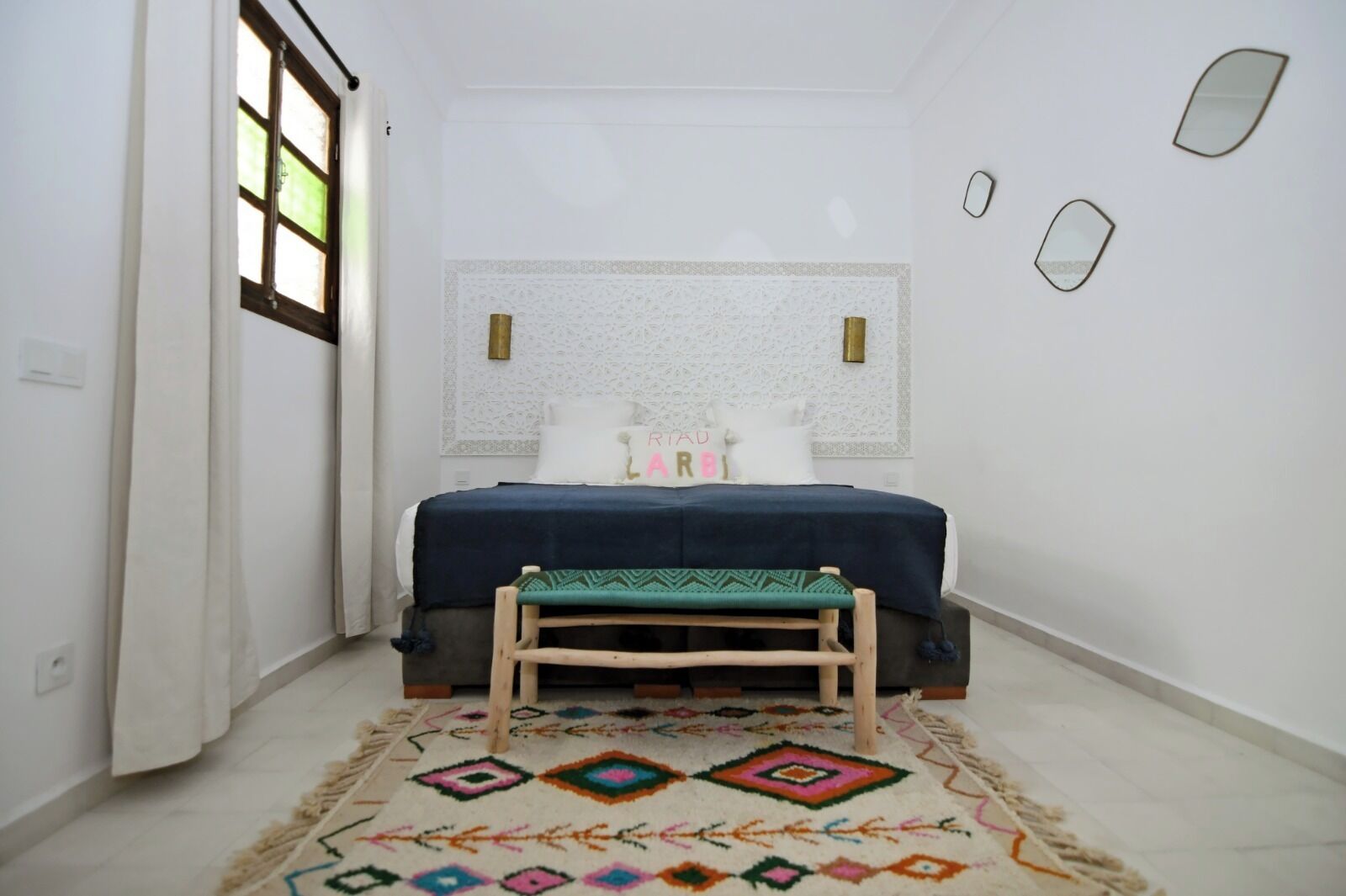 华丽双人房或双床房, 庭院景观 | 遮光窗帘、免费 WiFi