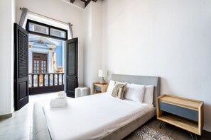 Appartement, 2 chambres, balcon, vue ville | Literie hypoallergénique, décoration personnalisée