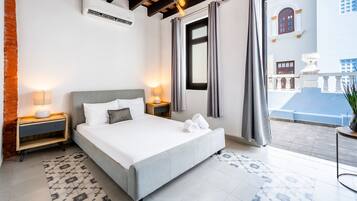 Apartment, 1 Queen Bed, Balcony, City View | 2 bedrooms, hypo-allergenic bedding, individually decorated