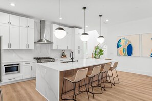 Fridge, microwave, oven, stovetop - Casa del Mar! New 30A Home w/ Private Heated Pool in backyard! (Santa Rosa Beach)