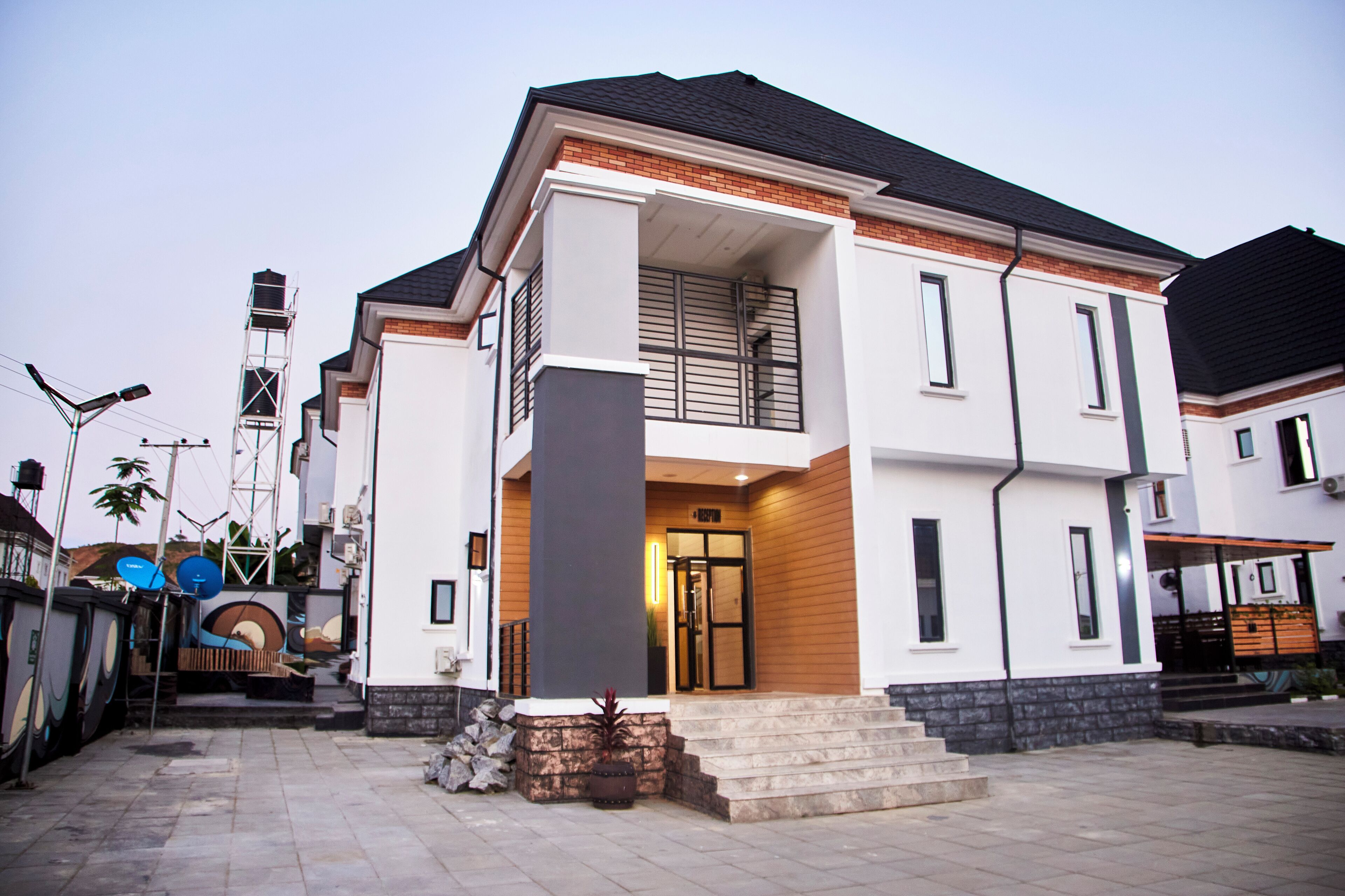 Majoituspaikan julkisivu