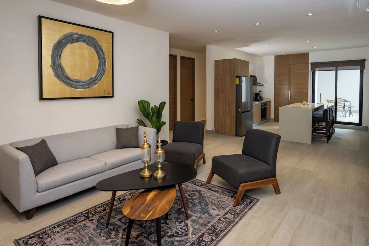 Departamento Deluxe | 2 habitaciones, escritorio y espacio para trabajar con laptop