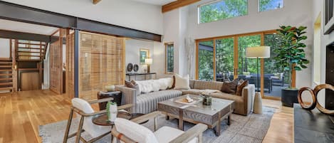 Smart TV, fireplace, printers