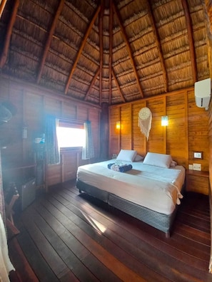 Deluxe Room, Balcony, Sea View | Minibar, in-room safe, soundproofing, free WiFi - Cabañas Palmeras de Mahahual (Mahahual)