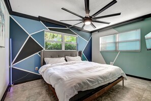 2 bedrooms, iron/ironing board, travel crib, free WiFi