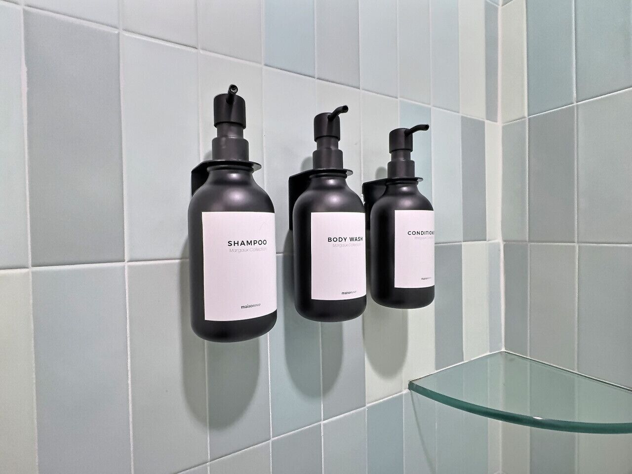 Hair dryer, towels, toilet paper