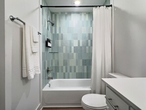Hair dryer, towels