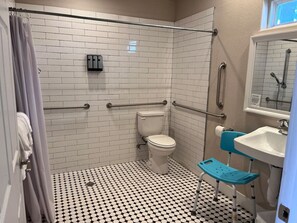 Hair dryer, towels