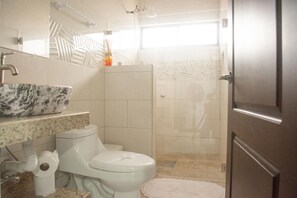 Towels, soap, toilet paper