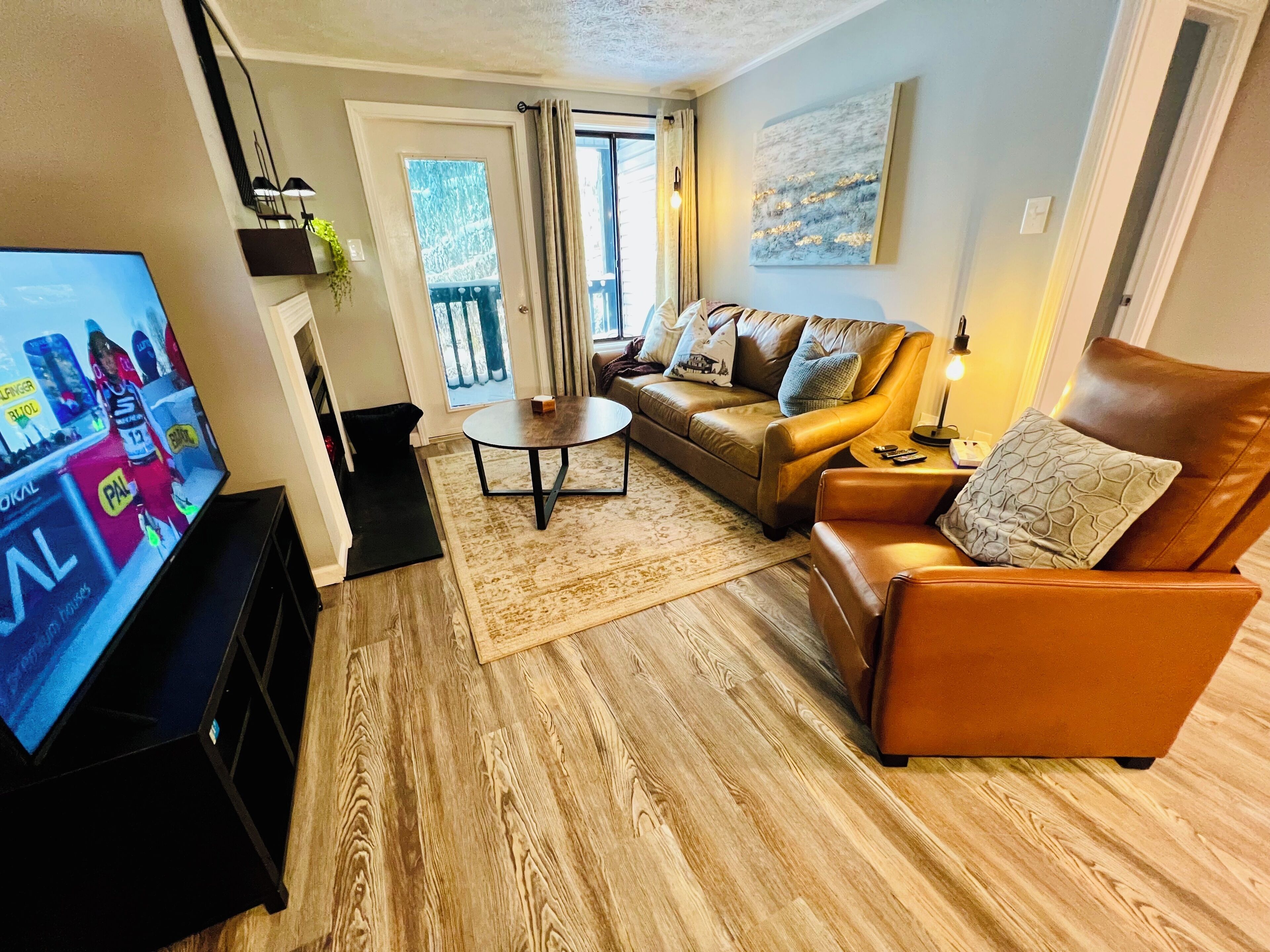 TV connectée, cheminée