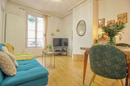 15' Paris - T2 en centre ville d'Enghien-Les-Bains. Confort & Emplacement idéal.