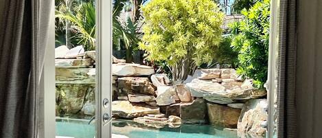 Piscine extérieure, piscine chauffée