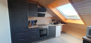 Private kitchen - Vacation apartment on the outskirts with 2 balconies (Eslohe)