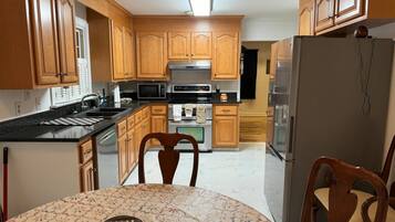 Microwave, oven, stovetop, dishwasher