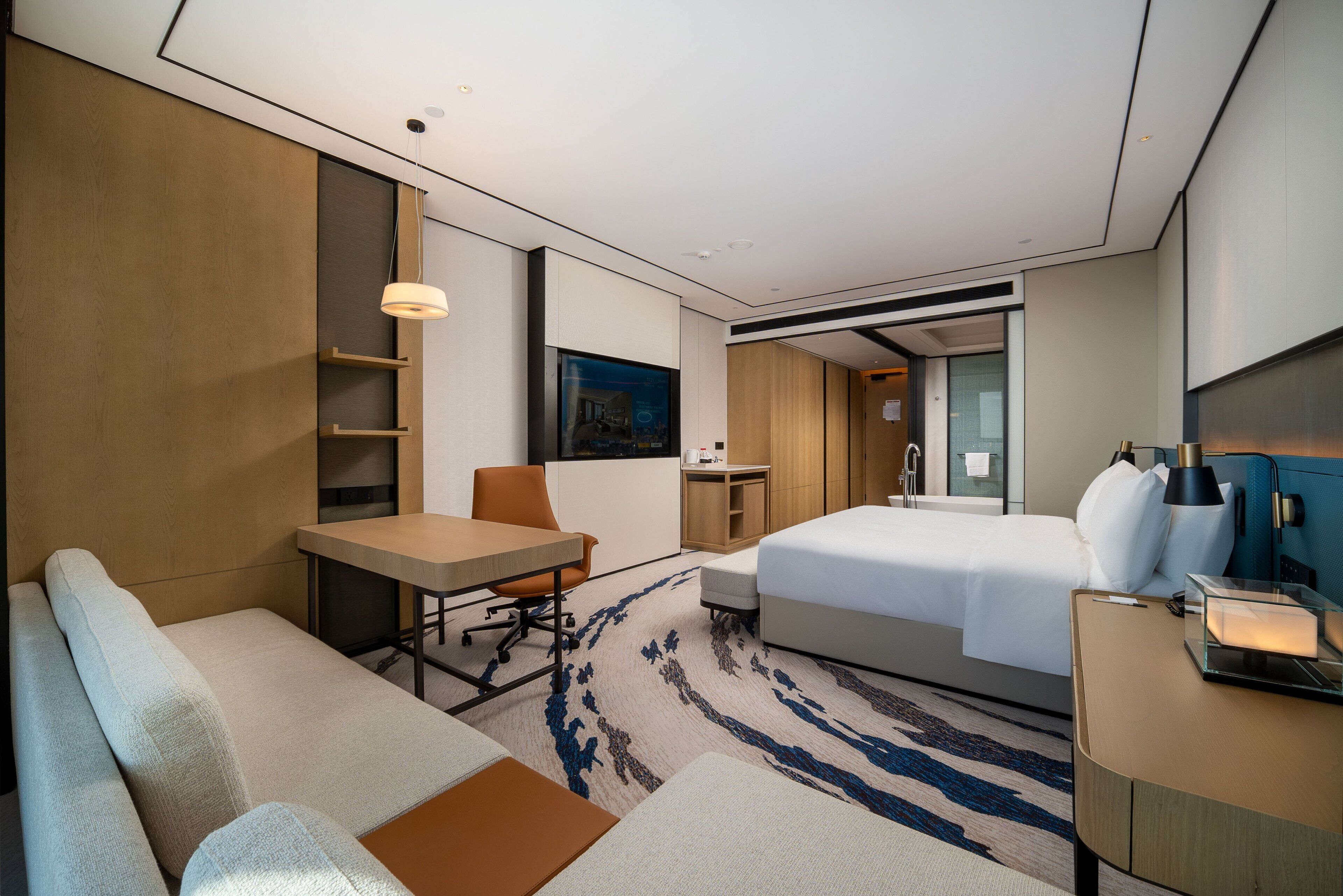 Deluxe Room, 1 King Bed | Premium bedding, down comforters, memory foam beds, minibar