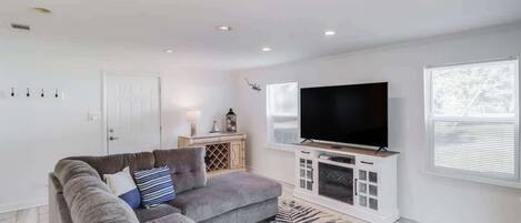 TV connectée, cheminée