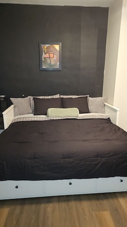 1 bedroom, desk, WiFi, bed sheets. Tranquil corporate Rental in lovely Minneapolis with WiFi