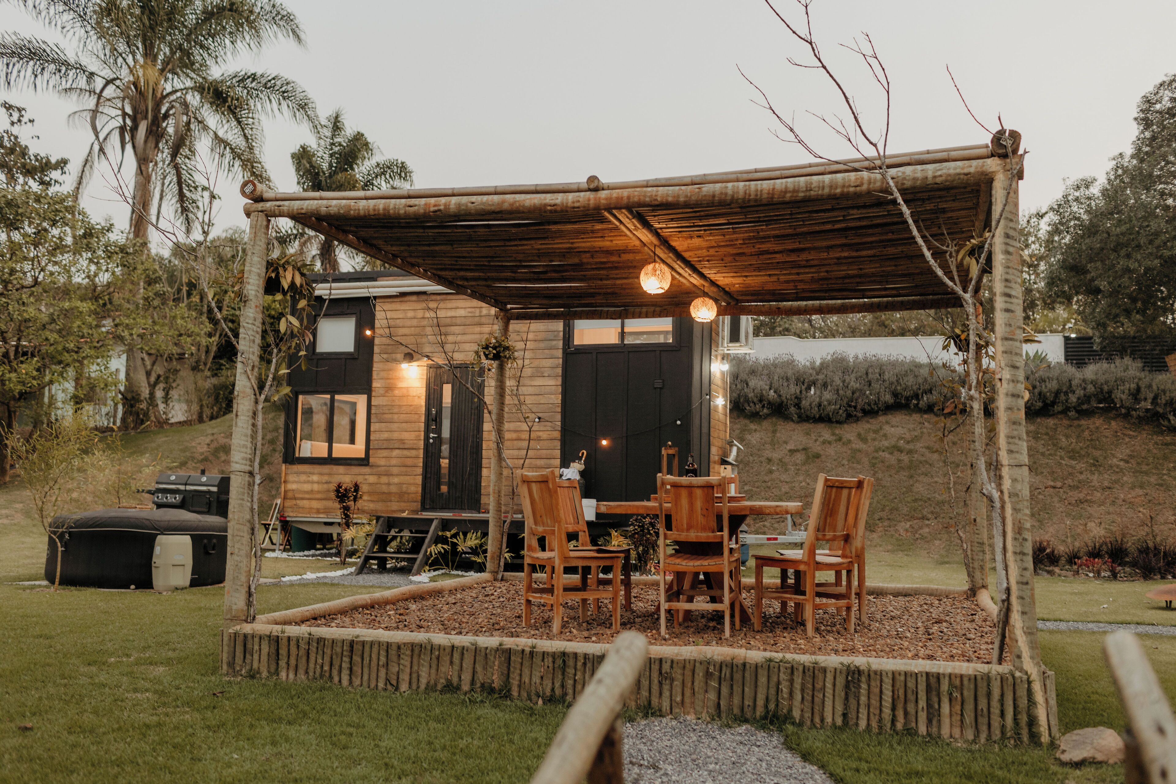 Tiny luxo com Vista para Montanha | Terrasse/Patio