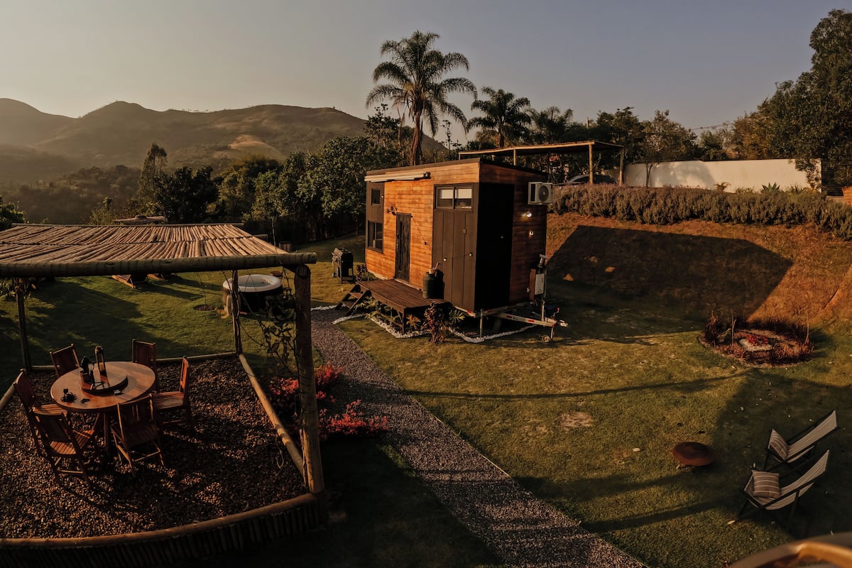 Tiny luxo com Vista para Montanha | Terrasse/Patio