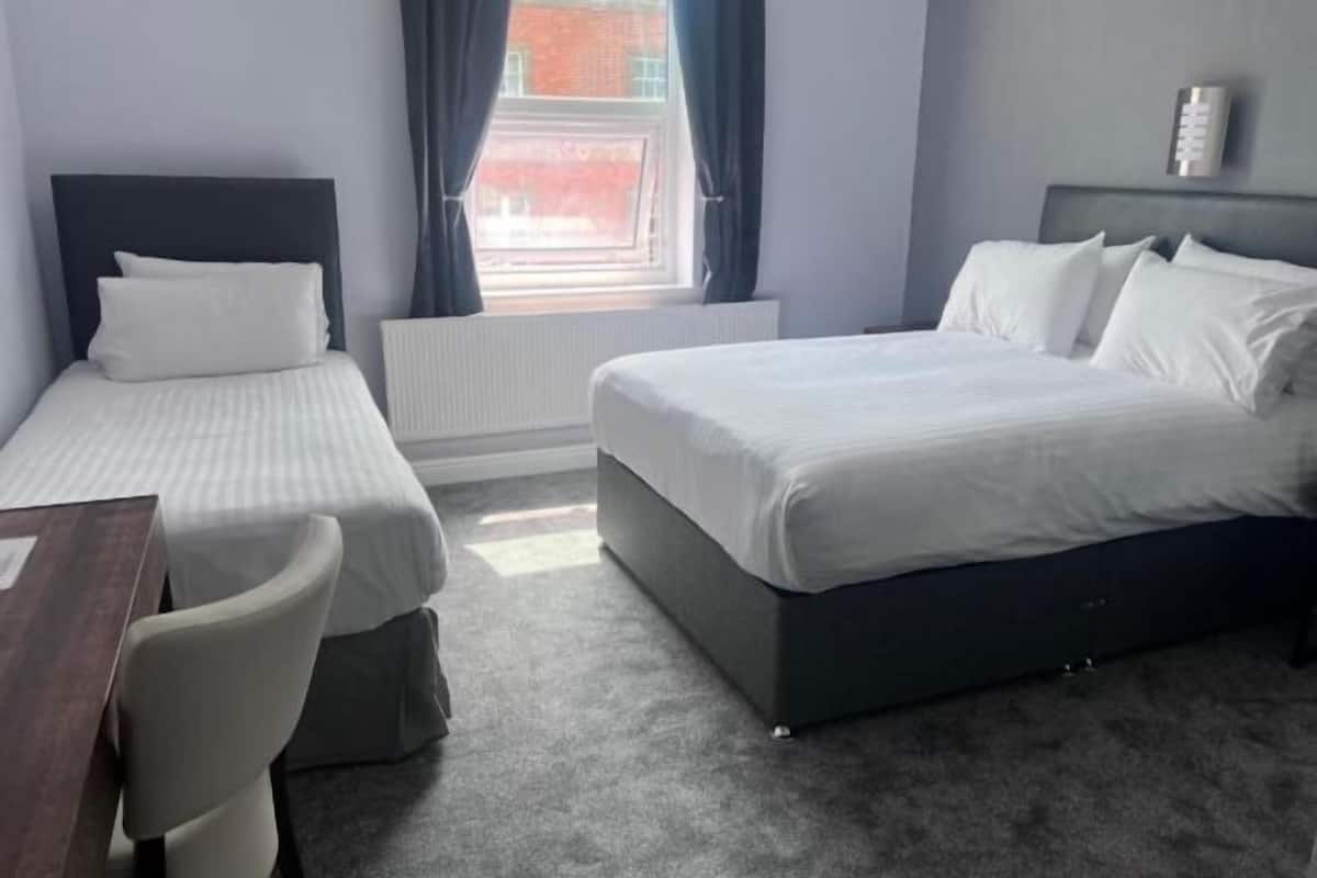 Desk, iron/ironing board, free WiFi, bed sheets