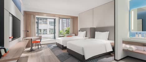 2 Double Standard | 1 bedroom, premium bedding, down comforters, laptop workspace