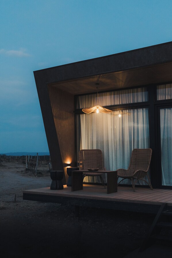 Uitzicht vanuit accommodatie