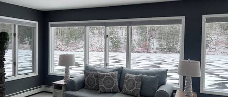 TV connectée, cheminée