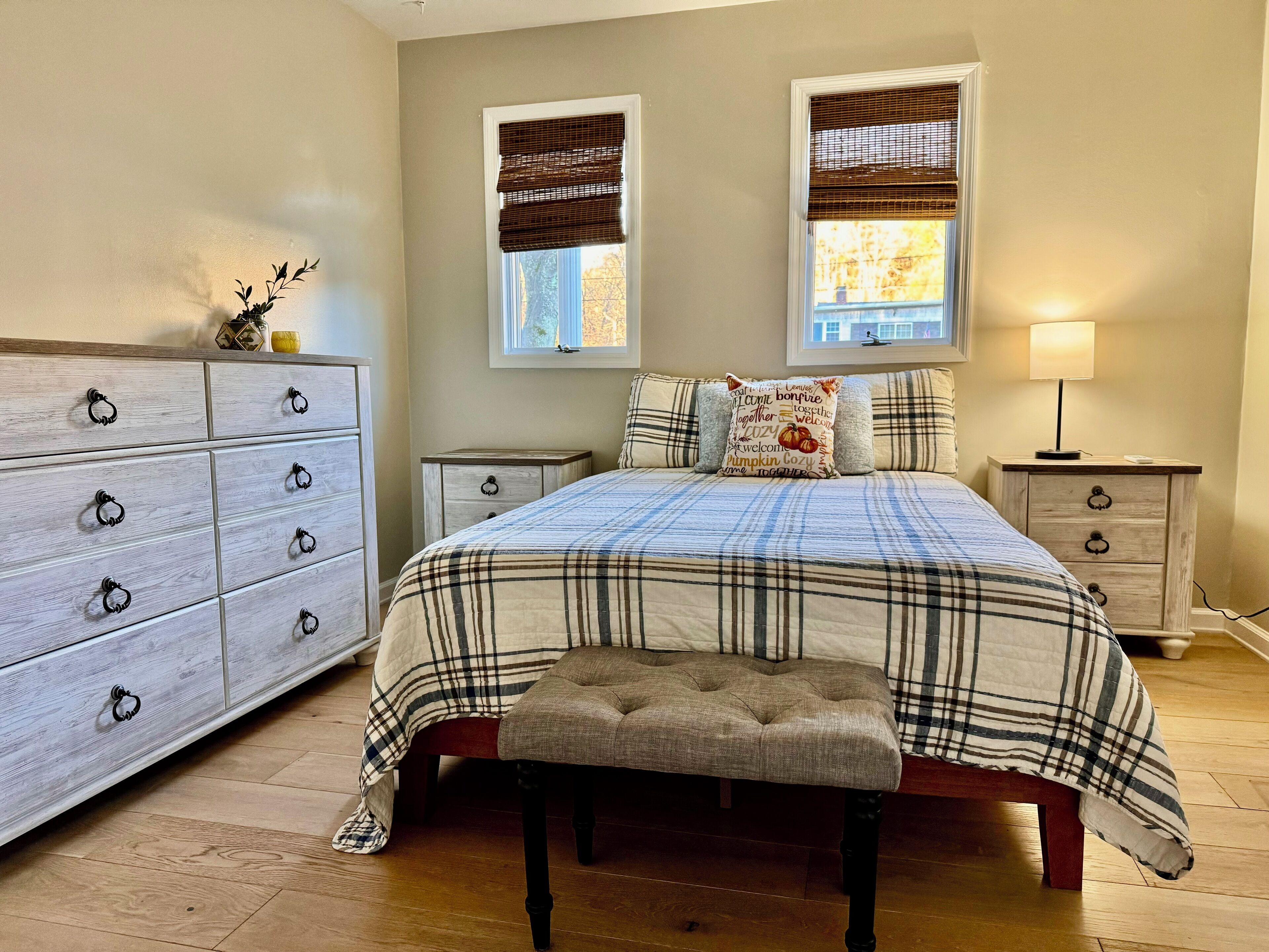 3 bedrooms, iron/ironing board, travel cot, WiFi