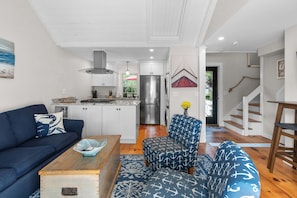 Townhome, Multiple Beds, Kitchen, Garden View (Vineyard Sound Retreat) | Living area | 42-inch flat-screen TV with digital channels