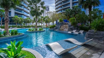 Indoor pool, a heated pool