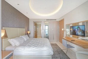 1 makuuhuone, työpöytä, silitysrauta/-lauta, ilmainen Wi-Fi