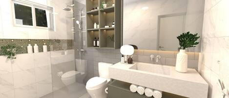 Family House | Bilik Mandi | Tuala disediakan, sabun, tisu tandas