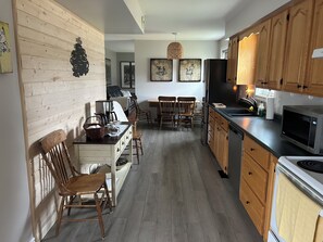 Microwave, oven, stovetop, dishwasher