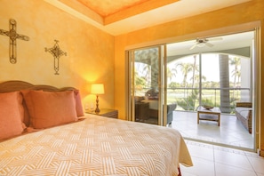 Leilighet, balkong, utsikt mot golfbane | Individuelt dekorert, individuelt innredet og wi-fi (inkludert)